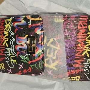 Colorful Graffiti Print Crossbody/ Phone Bag